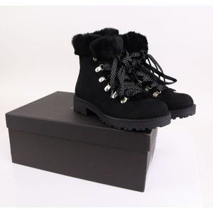 NIB J Crew Women's Nordic Shearling Boot Bootie Black 6 $228+